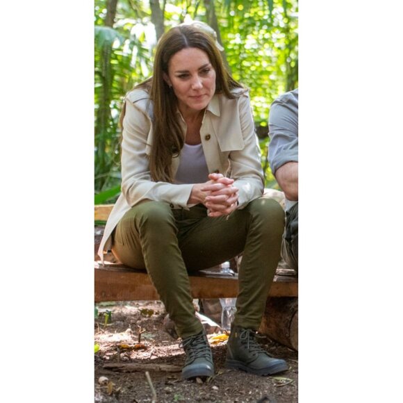 Palladium Pampa Hi HTG Supply Boots in Olive Night ASO Kate Middleton - Picture 8 of 10
